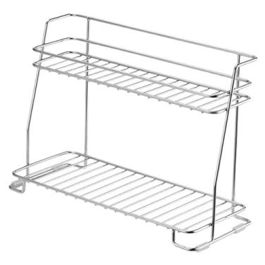 Imagem de Bothyi Organizador de balcão de banheiro, escorredor de cozinha, escorredor de pratos multifuncional de 2 camadas para organização de despensa de banheiro e