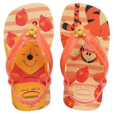 Imagem de Chinelo Havaianas para Bebê Disney Classics com elástico, Buttercream,