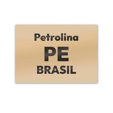 Imagem de Imã de Geladeira Petrolina Pernambuco MDF 8x5 para Viagem