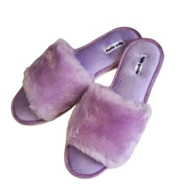 Imagem de Pantufa de Pelúcia Punto Giallo (Lilás, 41/42, BR, Adulto, Faixa Numérico, 41, 42)