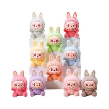 Imagem de Mini Boneco De Pelúcia Lafufu Macaron Fofo, Figura De Anime, Chaveiro,