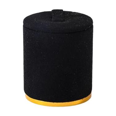 Imagem de Fiocias Expositor de anéis, leve, multifuncional, prático, mini organizador de joias para anéis de noivado, varejo, Preto