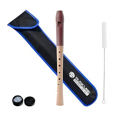 Imagem de MUSICUBE Instrumento de gravação profissional C-Soprano para crianças iniciantes, adultos, barroco, dedilhado, gravador de furos duplos, instrumento musical para escola e casa, kit de 2 peças, escolha de presente