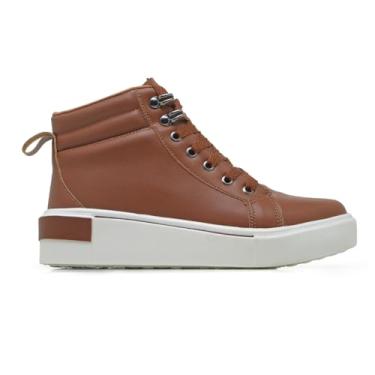 Imagem de Tenis Botinha Casual Feminino leve confortavel (Caramelo, BR, Adulto, Numérico, 35)