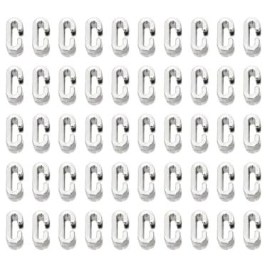 Imagem de Shapenty Berloques espaçadores de letras deslizantes de metal de liga de prata antiga para artesanato, pulseira, colar, pingente, chaveiro, joias, Natal, Ação de Graças, lembrancinhas de casamento