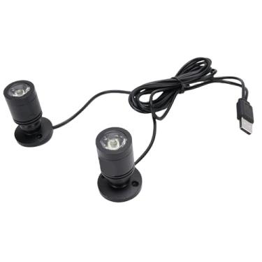 Imagem de Asixxsix LED Mini Spot Light, Dual Head LED Mini Spotlight Jewelry Showcase Lights, Luzes de Destaque para Exibição, Pinturas, Fotos, Plantas, Jóias, Prateleiras, Armário,
