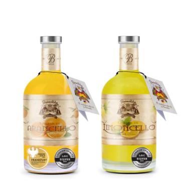 Imagem de Brennstube Kit de Licores Premiados, 1 Limoncello e 1 Arancello, 100% Natural, Licores premiados