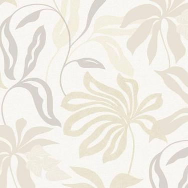 Imagem de Papel De Parede Marbelina Ii Folhagem Branco Ur3419
