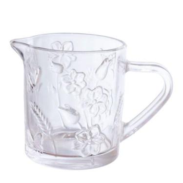 Imagem de Leiteira Vidro Transparente Spring c/Relevo Hauskraft 210ml