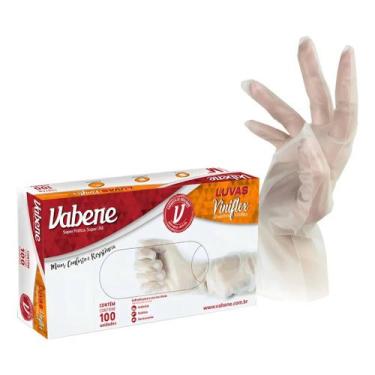 Imagem de Luva De Viniflex Translucida Descartável M Caixa C/ 100 UN CA 44.842 V