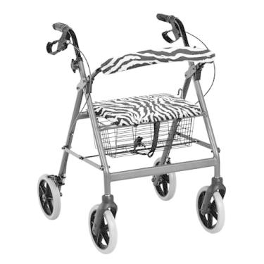Imagem de Luarisgur Capa De Assento Para Andador Com Estampa Zebra Andadores, Idosos, Lavável, Universal E Encosto Mulheres Homens