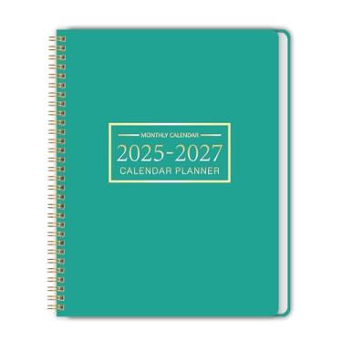 Imagem de Agenda mensal de julho de 2025 a junho de 2027, planejador mensal de professores para 24 meses, 23 x 28 cm, capa de PVC rígido, encadernado em espiral, calendário de gerenciamento de tempo, perfeito