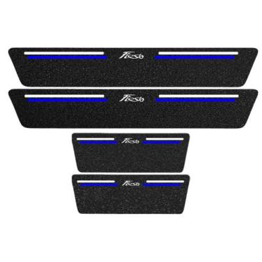 Imagem de Kit Soleira Protetora Porta Premium Blue PVC - New Fiesta - Jhow Adesi
