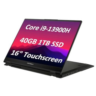 Imagem de Laptop ASUS Vivobook S 16 Flip 2 em 1 (tela sensível ao toque FHD de 16 polegadas, Intel 14-Core i9-13900H, 40 GB de RAM, SSD de 1 TB) para criador, fotógrafo, designer, teclado retroiluminado, webcam