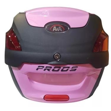 Imagem de Bauleto De Motos 41 Litros Baú Para Motocicletas Carga Esporte Moto Universal (Rosa)