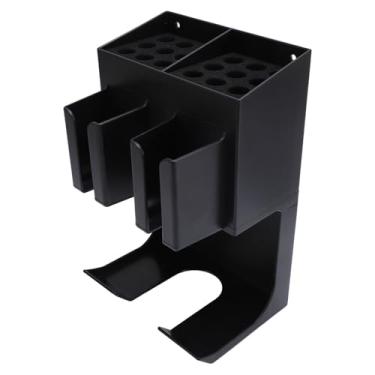 Imagem de Suporte de aparador de cabelo de plástico, organizador de ferramentas de cabelo, secador de cabelo e suporte de estilo para casa e salões de beleza