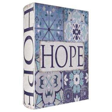 Imagem de XIAOAIKA Caixa decorativa de madeira, caixas de livros falsas vintage com fecho magnético, armazenamento secreto, capa de couro de aparência antiga para estante de livros ou decoração de escritório (1