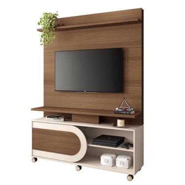 Imagem de Home Painel Theater Orbis Sala TV até 55" Polegadas Castanho/Off White