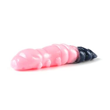 Imagem de Iscas macias de plástico macio Larva 38 mm/18 peças flutuantes de água doce iscas de silicone macio