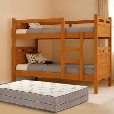 Imagem de Beliche Solteiro Mdf Vira Duas Camas Com Colchões D33 - TopDeal E-com,