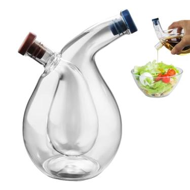 Imagem de Rrlihjgu Dispensador de Azeite e Vinagre | Garrafa Dispensadora de Óleo e Vinagre Transparente Suprimentos de Cozinha - Uma bela adição transparente para qualquer conjunto de cozinha e louça