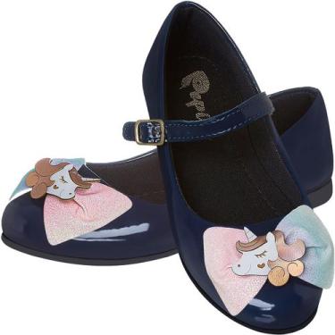 Imagem de Sapatilha Feminina Infantil Juvenil Antiderrapante Social Unicornio - 