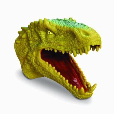 Imagem de Kit 2  Cabeças Fantoche Dinossauro Rex - Adijomar, Verde