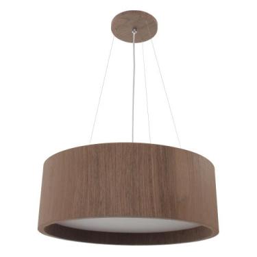 Imagem de Lustre Pendente Madeira Redondo 40cm - Adrilustres, Imbuia