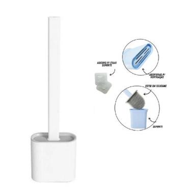 Imagem de Escova Sanitária de silicone para banheiro Vaso Limpeza UD727 - 123 Út
