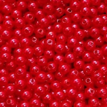 Imagem de PÉROLA DE ABS LISA Nº 06 20G PEROLA 6 MM - LADEIRA BIJUTERIAS, VERMELH