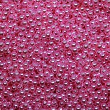 Imagem de PÉROLA DE ABS LISA Nº 03 20G PEROLA 3MM - LADEIRA BIJUTERIAS, Rosa méd