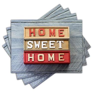 Imagem de Jogo Americano - Home Sweet Home com 4 peças - 946Jo - Allodi