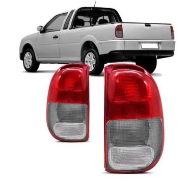 Imagem de Par Lanterna Traseira Saveiro G2 1997 98 99 00 a 2005 Fumê - SP ACESSÓ