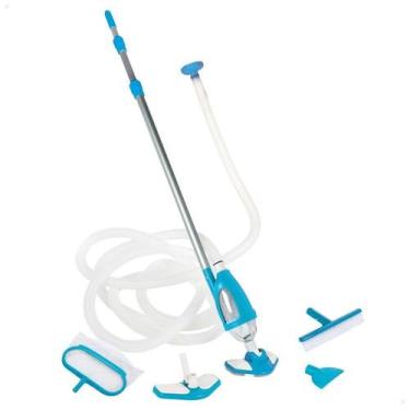 Imagem de Kit De Limpeza Piscina Deluxe Aspirador Escova Vacuum Intex