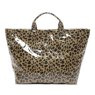 Imagem de Sacola BBIQI Leopard PVC Cheetah Print para mulheres