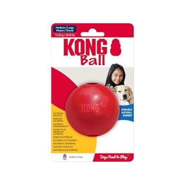 Imagem de Brinquedo Kong para Cães Ball W/Hole Vermelha