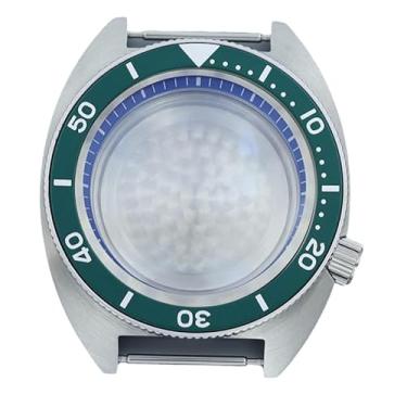 Imagem de FEIYASHI Caixa de relógio moderna de aço inoxidável de 41 mm vidro de safira para movimento NH35 NH34 NH36 peças de relógio modificadas Abalone Skx (para movimento NH35 34 36 38 + anel capítulo azul 5