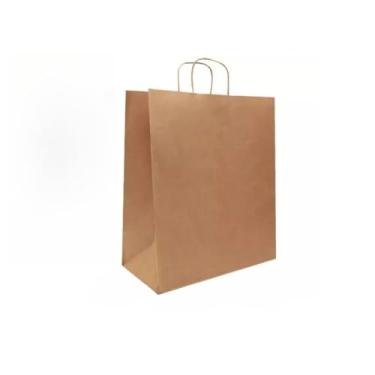 Imagem de Sacola Papel Kraft Alça Parda E Coloridas Lembrancinhas Presentes(P - 20 UNIDADES. / 21x15x8)