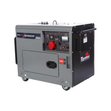 Imagem de Gerador a Diesel Cabinado Toyama TDG7000SE3XP 6.5 KVA 380V com AVR