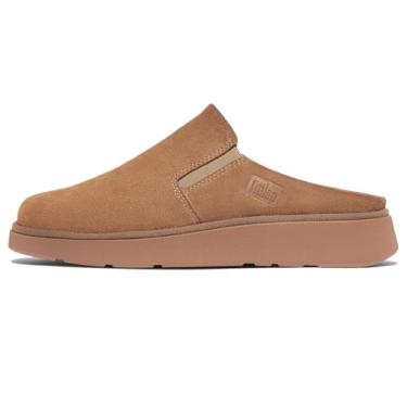 Imagem de FitFlop Mules femininas de camurça elástica Gen-ff, Bronzeado do deserto, 38