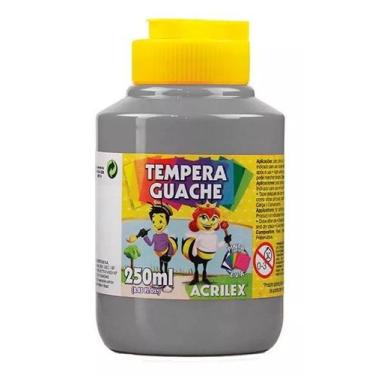 Imagem de Tinta Guache 250ml Cinza Acrilex