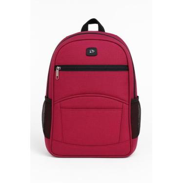 Imagem de Mochila Fúcsia Notebook Reforçada Grande Escola Espaçosa - IASURAS