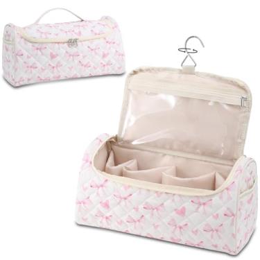 Imagem de GISMTR Estojo de viagem acolchoado compatível com Dyson Airwrap Multi-Styler todos os modelos e acessórios, bolsa de armazenamento portátil de algodão com gancho para pendurar acessórios de modelador