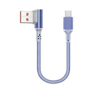 Imagem de Cabo USB C Curto De 10CM 20CM Trançado 60W Para Carregamento Rápido E 