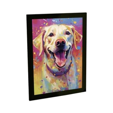 Imagem de Quadro Decorativo Cachorro Cão Ilustração Cao V2 Decoração Poster Quarto Sala