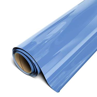 Imagem de Rolo Siser EasyWeed fosco elástico HTV 30 cm x 1,5 m - Vinil de transferência de calor com ferro (azul celestial)
