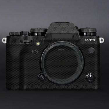 Imagem de X-T3 Adesivo de capa de câmera antiarranhões para FujiFilm X-T3 Película protetora de câmera decalques XT3 (tarambola preta)