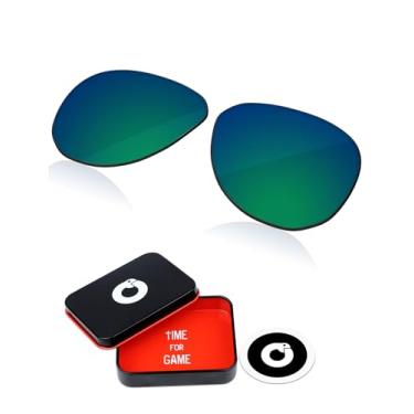 Imagem de OWORK Lentes de reposição de policarbonato para óculos de sol Oakley Contrail OO4047 - Verde esmeralda