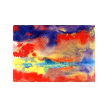 Imagem de Paisagem Abstrata Pôster Famosas Pinturas-Reprodução em Tela-Imagem Decoração Sala de Estar(Evening) 50x70cm-19x27in Sem Moldura