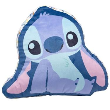 Imagem de Zona Criativa – Almofada Decorativa – Formato Stitch Ohana | Estampa Oficial, Enchimento em Fibra e Toque Macio e Aveludado - Para Deixar o Ambiente Mais Encantador - Decoração Quarto ou Sala
